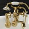 Kingston Brass KS229SB Tub Wall Mount Clawfoot Tub Faucet with Hand Shower, Brushed Brass KS229SB - alternate 3